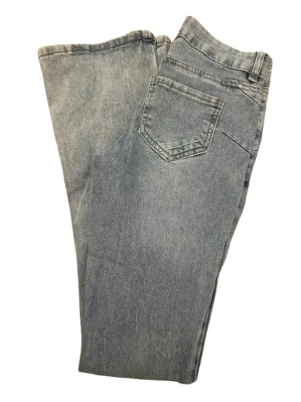 Women's Gray Flared Wide Leg Jeans
